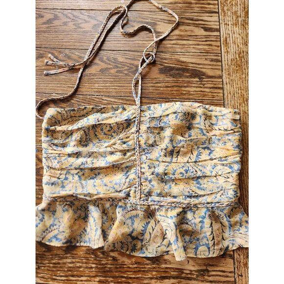 NWOT Veronica Beard Arienne Gathered Halterneck Top size 12 - Picture 2 of 5